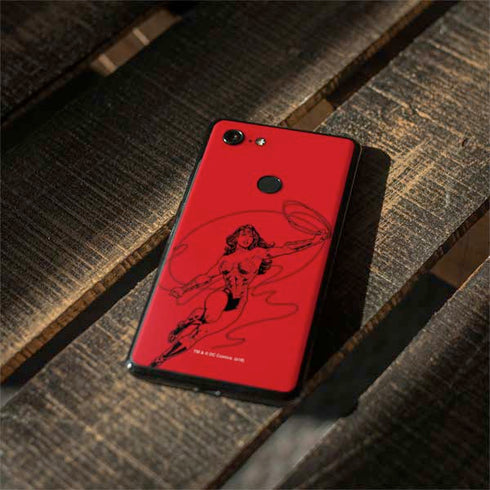 DC Comics Wonder Woman Comic Pop Google Pixel 3 XL Skin